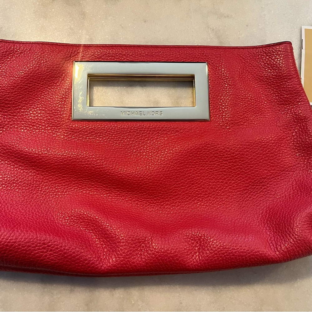 Michael Kors coral Clutch Bag